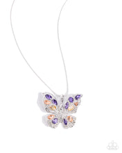 Load image into Gallery viewer, @Complete Look - Purple Butterfly Necklace &amp; Ring
