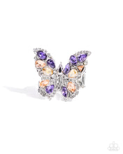 Load image into Gallery viewer, @Complete Look - Purple Butterfly Necklace &amp; Ring
