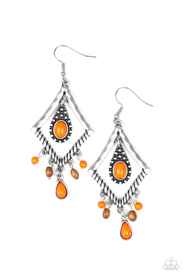 @Southern Sunsets Orange Earrings